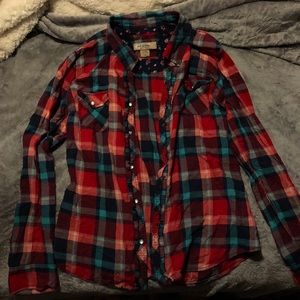 Plaid button up shirt